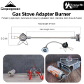 Campingmoon Gas Stove Adapter Burner Nozzle Type Portable Standard Butane Fuel Gas Canister Hose Extension Tube Propane Cylinders External Direct Adaptor Tube Gas Stove Connector Outdoor Camping Hiking Travel Heavy Duty Original Camping Moon. 