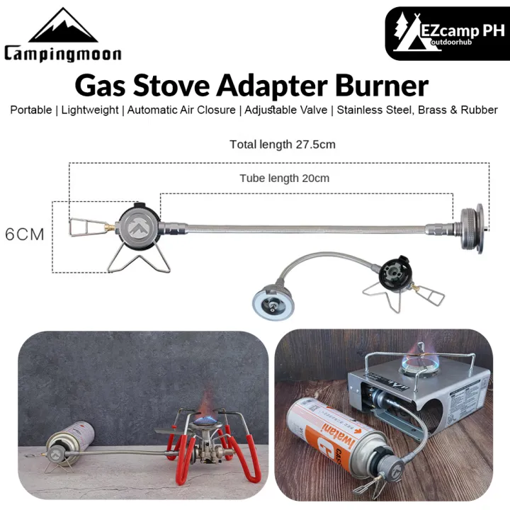 Campingmoon%20Gas%20Stove%20Adapter%20Burner%20Nozzle%20Type%20Portable%20Standard%20Butane%20Fuel%20Gas%20Canister%20Hose%20Extension%20Tube%20Propane%20Cylinders%20External%20Direct%20Adaptor%20Tube%20Gas%20Stove%20Connector%20Outdoor%20Camping%20Hiking%20Travel%20Heavy%20Duty%20Original%20Camping%20Moon%20-%20Image%202