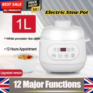 KONKA 1000ML Electric Stew Pot 12H Reservation Electric Slow Cookers Stew Auxiliary Food Pot Soup and Porridge Safety Multi-Function Stew Pot 电炖盅/煲粥