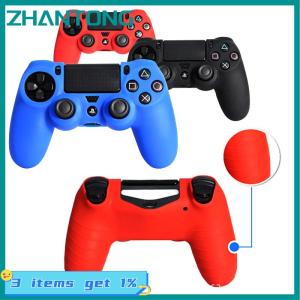 ZHANTONG Mềm Silicone bảo vệ kiểm soát bìa cho Playstation 4 điều khiển da PS4 gamepad Trường hợp với phím điều khiển Grip mũ