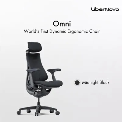 LiberNovo Omni|Worlds 1st Dynamic Ergonomic Chair|Adjustable Headrest Armrest & Backrest|Premium Office & Gaming Chair