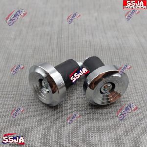 Jalu Stang Bandul Stang Chrome Motor Spiral Chrome Silver Full CNC Satu Set Universal - HENG THAILAND
