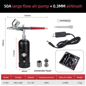 HIFESON Electric Spray Pen Multipurpose Mini Airbrush Set 0.3mm Nozzle Cordless Spray Tool for Car Commercial Paint Spray Tools