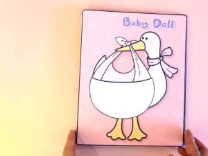 Baby doll dress up activity paper dolls busy book