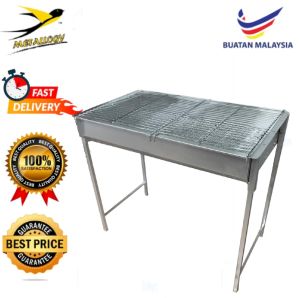 Metallogy BBQ Grill Charcoal With Stand L81.28 X W39.40 X H76.20 Cm Barbeque Picnic Camping Cooking Stove