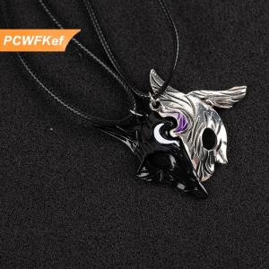 【PCWFKef】 สร้อยคอจี้รูปแกะและหมาป่าสไตล์ตำนาน1คู่เครื่องประดับจี้แบบประกบลึกลับจี้แบบไม่สมมาตรรูปหมาป่าจี้รูปสัตว์แบบไม่เหมือนใครสร้อยคอสองสีทันสมัยเครื่องประดับของขวัญสุดสร้างสรรค์แสดงบุคลิกภาพ