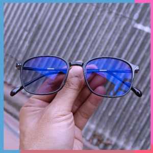 Kacamata Bluecromic Pria Full Rim Frame Warna Navy dengan Lensa Minus/Normal Optik Asli
