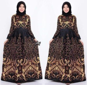 Couple batik keluarga ibu dan anak cewek usia 2 sampai 10 tahun Couple batik ayah dan anak cowok lengan panjang dan pendek motif mahkota kekinian