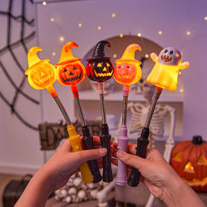 Halloween Decoration Pumpkin Lantern Childrens Toys Small Gift Glowing Hand Stick Bar Party Supplies Gift Props