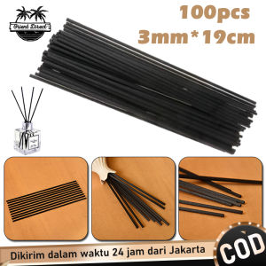100pcs Fiber Sticks Stik Fiber Diffuser Hitam Aromatherapy Volatile Rod