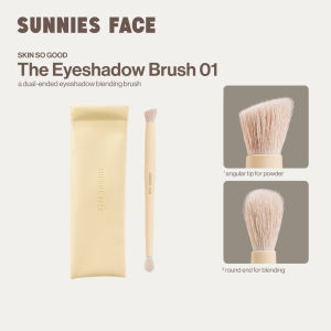 Sunnies Face The Eyeshadow Brush 01 [Dual-Ended Eyeshadow Blending Brush]