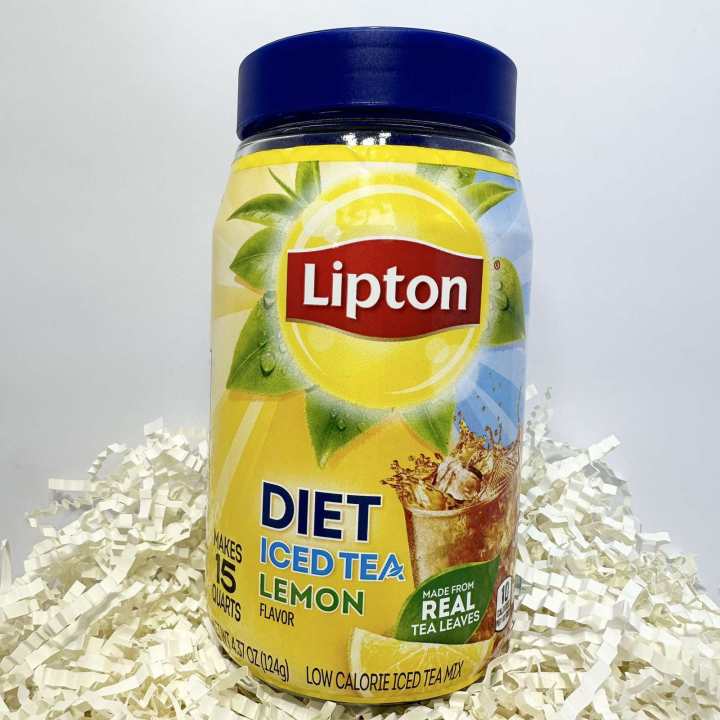 Lipton Diet Iced Tea Lemon Flavor Makes 15 Quarts 4.37 Oz (124g ...