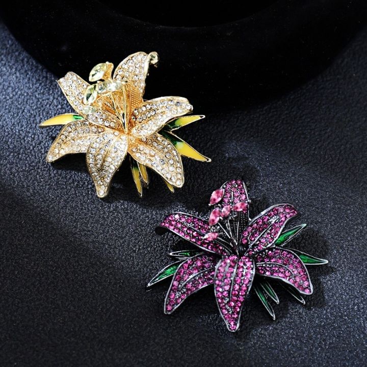 Hợp kim Trâm cài hoa Men sứ Trang trí Corsage Ghim đá quý Cổ điển Trang ...