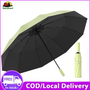 High-Performance Fully Automatic Umbrella with 16 Ribs Windproof Sun Rain Shield for Everyday Use