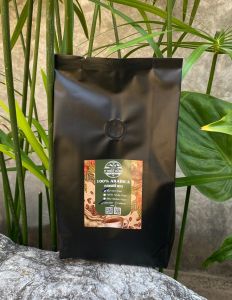 กาแฟคั่ว 500กรัม เกรดบี อาราบิก้า 100% กาแฟเทพเสด็จ