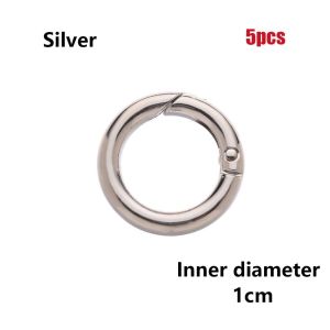 IFFINE 2/5pcs Black gold silver Zinc Alloy Hooks Plated Gate Snap Clasp Clip Carabiner Purses Handbags Bag Belt Buckle Spring O-Ring Buckles