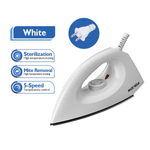 MeeVida Household Steam Iron 220V Electric Dry Clothes Handheld Iron Machine US Plug Orange 1200W Small Handheld Iron Machine