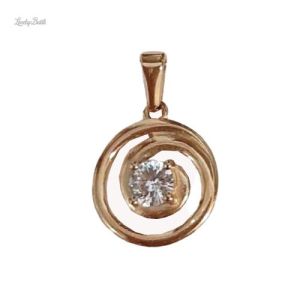 Liontin Kalung Titanium Anti Karat Garden Tanpa Kalung Wanita Terbaru Permata Zircon - Lovelybutik