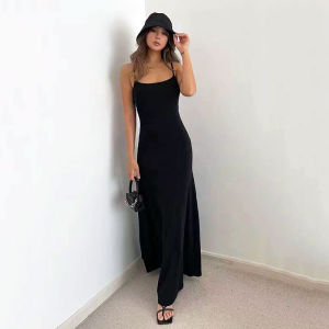 RULINWOODS Womens Cotton A-line Dress Fashion Maxi Dresses