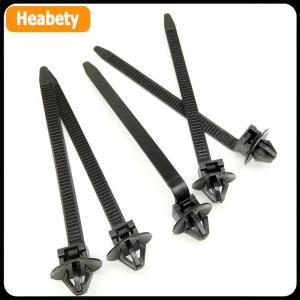 【2-3 days delivery】 10 20PCS Car Nylon Black Cable Ties Push Mount Wire Harness Fastener Cable Clamp Clips Ties Management Car Wire Organizers