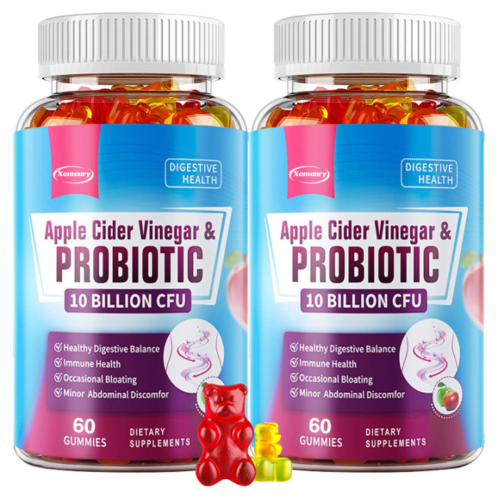 Apple Cider Vinegar & PROBIOTIC Gummies Contains 10 Billion CFU