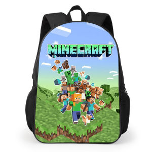 14 inch Double Layer Mine craft Movie Printed Backpack My World Movie Large capacity Schoolbag Back to school gift for children