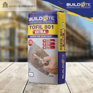 BUILDRITE TOFIL 801 SKIMCOAT SF -Cementitious Polymer Modified Skimcoat (20kg/bag)
