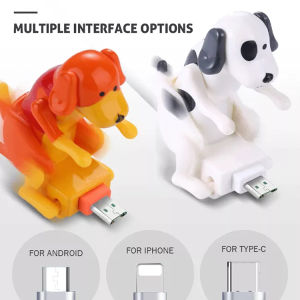 ABH Funny Humping Dog Fast Charger Cable Dog Charging Cable Suitable for Various Models of Mobile Phones Type-C Portable