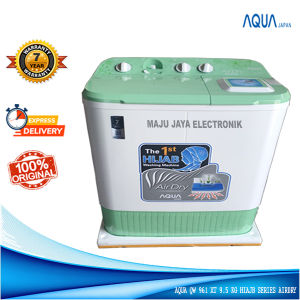 Mesin Cuci 2 Tabung AQUA QW 961 XT 9.5 KG Hijab Airdry Water Selector