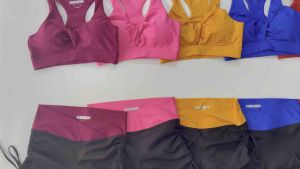 (HCM)Bộ tập aerobic gym yoga áo bra phối quần đùi rút dây siêu đẹp kèm ảnh chụp thật