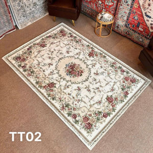 Thảm Thêu Họa Tiết Cao Cấp – Dày 13mm Êm Ái Bền Đẹp Trang trí phòng khách phòng ngủ ...( size 1.6mx2.3m 2mx3m )