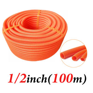 PVC Electrical Flexible Hose 1/2" 3/4" 1" Orange Conduit Hose 50/100m Per Roll