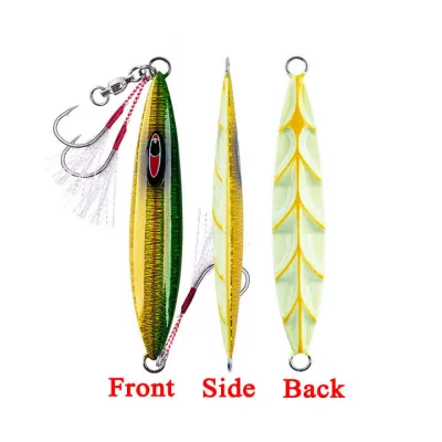 Goture 1Pcs Metal Slow Jigs Fishing Lure Large Metal Shore Cast Jig Quality Salt Water Fishing Lures