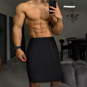 CMENIN ADANNU กางเกงชั้นในชายแบบสวม 1 ชิ้น ทรง Modal กางเกงขาสั้นแบบกลับด้านได้ มีช่องผ่าสูงด้านเดียว กางเกงชั้นในเนื้อนุ่ม กางเกงชั้นในชาย Bxoers กางเกงขาสั้นแบบสวม Masculina AD7370