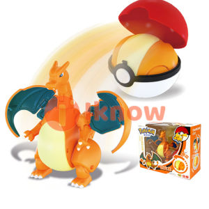 I know Pokemon Genuine Original Deformation Toys Anime Lucario Figure Pikachu Charizard Pocket Monster Pokeball Model Birthday Gifts