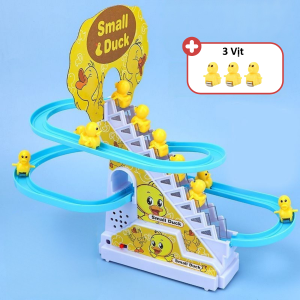 Vịt leo cầu thang có nhạc. đồ chơi âm thanh cho bé