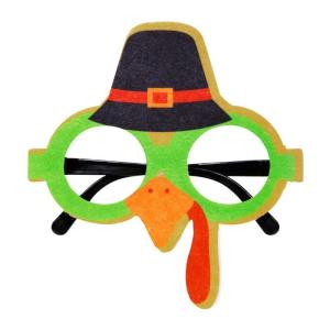 แก้วแว่นตาปาร์ตี้วันขอบคุณพระเจ้าเทศกาลเก็บเกี่ยวการตกแต่งวันหยุดวันขอบคุณพระเจ้าสำหรับการตกแต่งห้องเรียนของครอบครัว