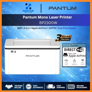 PANTUM BP2300W Monochrome Laser Printer | 2.4G WIFI | Bluetooth | Fast Print | 22ppm | 3 Years Warranty