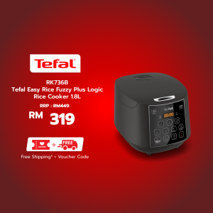 Tefal Easy Rice Fuzzy Plus Logic Rice Cooker 1.8L (RK736B)