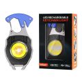 Keychain Flashlight，LED Power Strong Light Super Bright Portable Mini Multifunctional Rechargeable Durable for Outdoor Camping Survival Tool Bottle Opener Cigarette Lighter Keychain Emergency Lamp. 