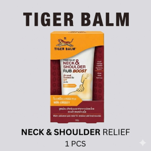 Tiger Balm Neck & Shoulder Rub Boost 50g | Original Extra Strength Pain Relief Neck Shoulder Massage Cream Stiff Neck & Muscle Ache Relief | Ubat Sapu Sakit Otot Krim Urut Leher Bahu Melegakan Sakit Leher Sakit Bahu & Lenguh | 虎标颈肩按摩膏 颈肩酸痛舒缓 COD