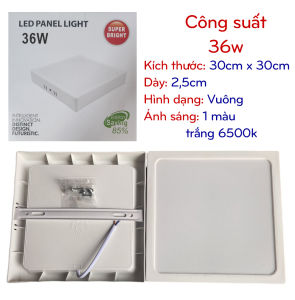Đèn ốp trần gắn nổi siêu sáng hình dạng (Tròn/Vuông) công suất 16W/22W/36W ánh sáng trắng