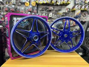 BOM RANGSIT MAGS STAR Silver Alloy Wheel for Yamaha Aerox V1/V2 - High-Quality Motorcycle Rim