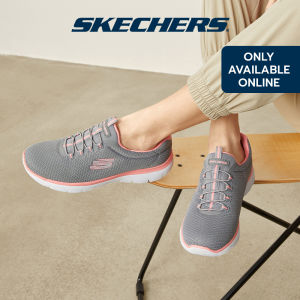 [Lazada Exclusive] Skechers Online Exclusive Women Summits Shoes - 12980-GYPK Memory Foam Kasut Sneaker Perempuan SALE