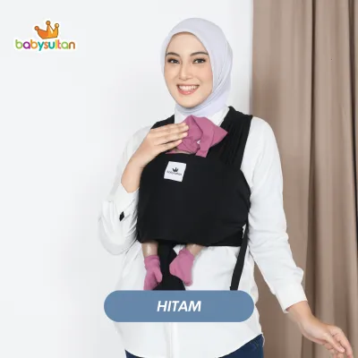 Babysultan Fast Baby Wrap Adjustable Gendongan Bayi Depan M Shape Instan dengan Sash Belt
