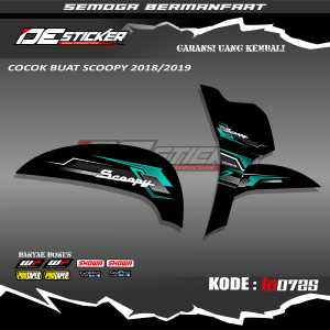 STICKER STRIPING SCOOPY 2017 2018 2019 (LA0725) VARIASI STIKER STRIPING MOTIF NEW SCOOPY 2017-2019