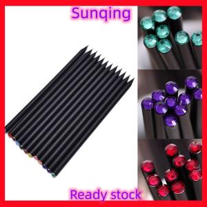 SQ Stationery [Flash Sale] ดินสอ HB ก้านสีดำ2X กับภาพวาดที่มีสีสันของโรงเรียนภาพวาดดินสอเขียน