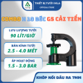 Combo 10 Bộ béc tưới phun mưa G5 cải tiến có ngàm chặn kèm phụ kiện, béc tưới cây ăn quả rau màu. 