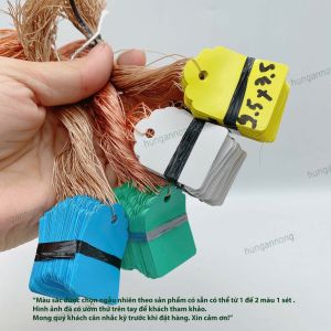 Sét 100 thẻ treo kèm sẵn dây dùng ghi nhớ tên giống cây trồng - size 2.5x3.5cm 3x4.5cm 4x6cm 5x7cm