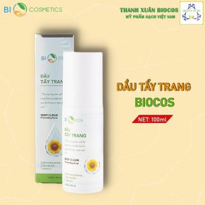 Dầu Nước Tẩy Trang Không Cồn Cho Da Dầu Mụn Nhạy Cảm BIOCOS Làm Sạch Bụi Bẩn Da Nhờn Sản Sinh Collagen 100ml